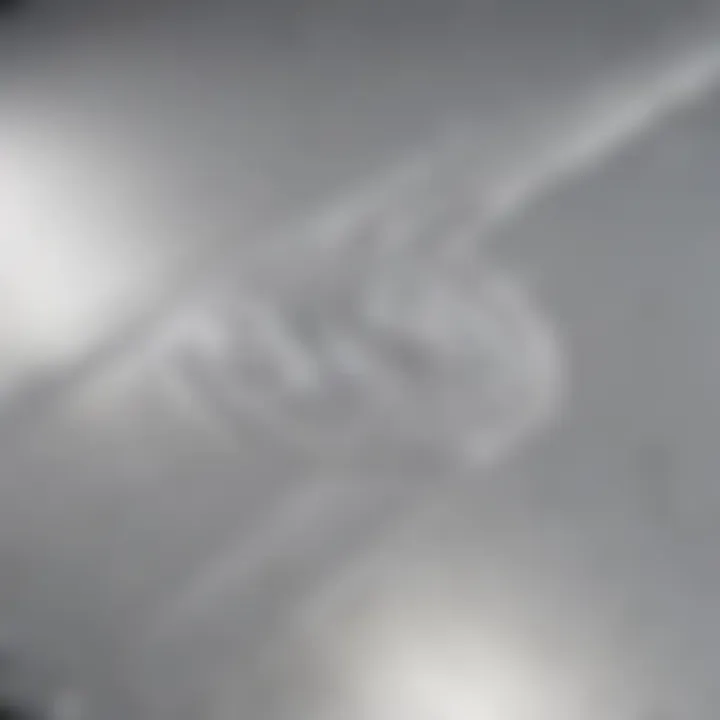 Flawless Finish on Aluminum Surface Elegant aluminum surface painted with white spray paint