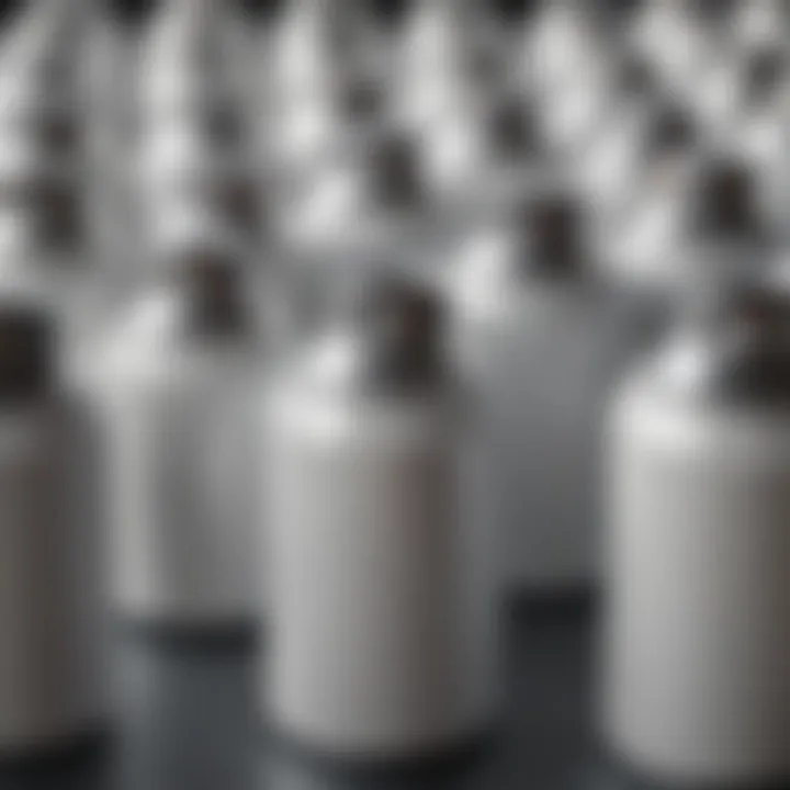 High-Quality Spray Paint Cans Close-up of white spray paint cans for aluminum materials