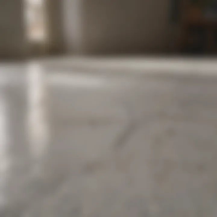 Surface preparation for peel and stick tile installation