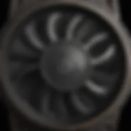 Close-up of a whole house fan belt showcasing its texture and design.