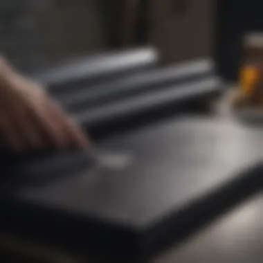 Maintenance tools for black vinyl plastic sheets