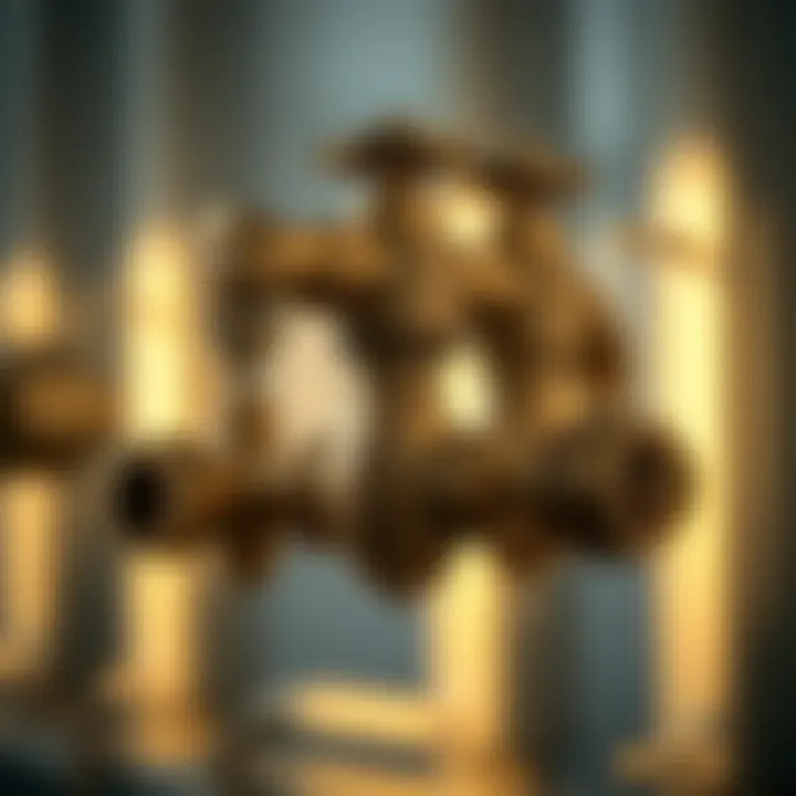 Brass Y valves in industrial applications demonstrating their versatility