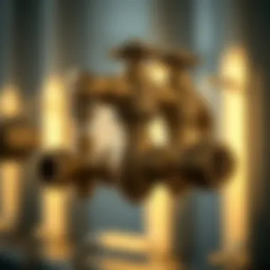 Versatile Applications of Brass Y Valves Brass Y valves in industrial applications demonstrating their versatility