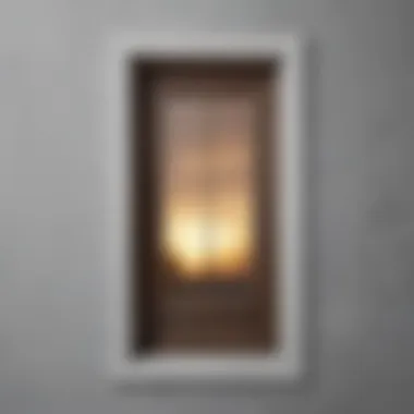 Modern window casing featuring sleek lines and minimalistic design