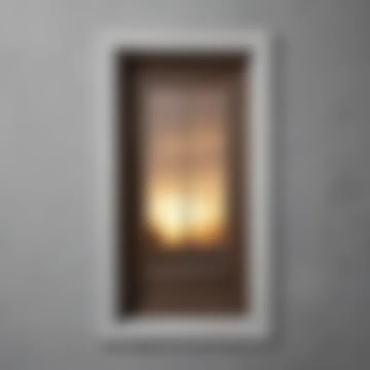 Modern window casing featuring sleek lines and minimalistic design