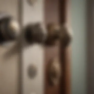 Diverse Types of Door Knobs for Every Need Various door knob types arranged on a surface for comparison.
