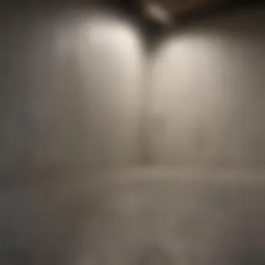 Effective Application of Drylok in Moisture-Prone Areas Drylok sealer applied to a basement wall