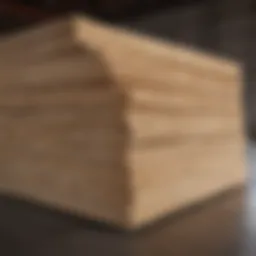 High-quality exterior plywood sheets stacked in a warehouse
