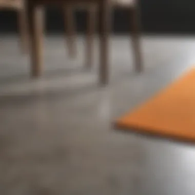 Floor Protection Comparison Before and after floor protection with felt bumpers