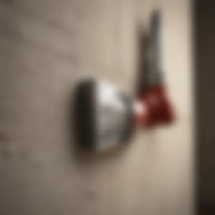 Close-up of fireblock caulk application in a construction setting