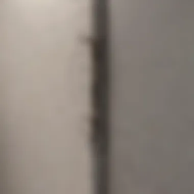 Cross-section showing fireblock caulk sealing a penetration