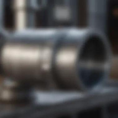 Galvanized Coupling: Technical Insights Close-up of a galvanized coupling with technical specifications