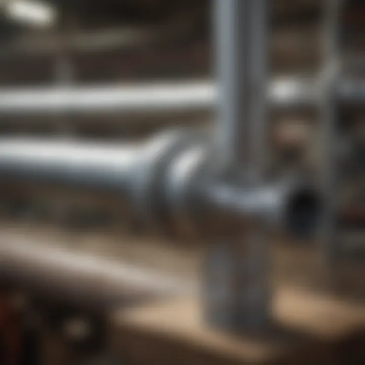 Application of galvanized pipe accessories in industrial settings