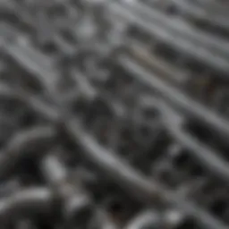 Various types of galvanized pipe accessories displayed neatly