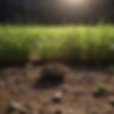 Importance of Soil Quality in Grass Growth Soil testing kit with samples and tools