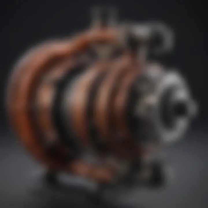 Diagram of the pump assembly and pressure release valve