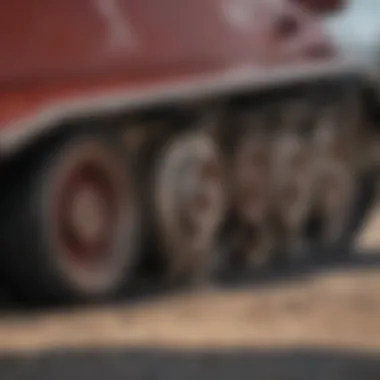 Close-up of the tank and measuring markings