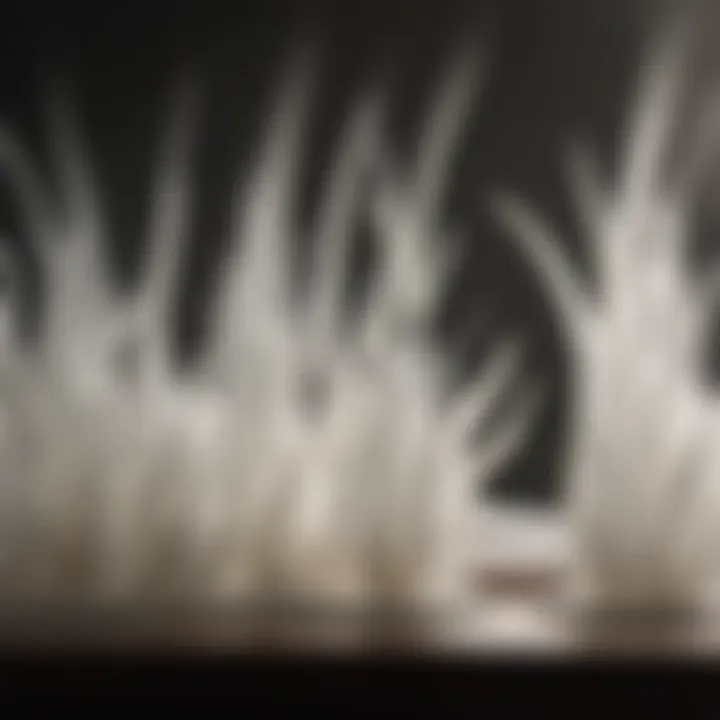 The Unique Composition of Humidifier Wicks Detailed close-up of a humidifier wick showcasing its unique composition and texture