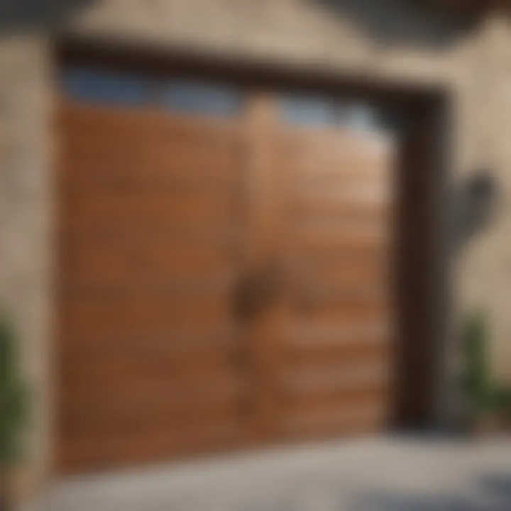 Illustration showing the installation of a garage door seal