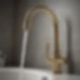 Detailed view of Kohler Quick Connect faucet hose design