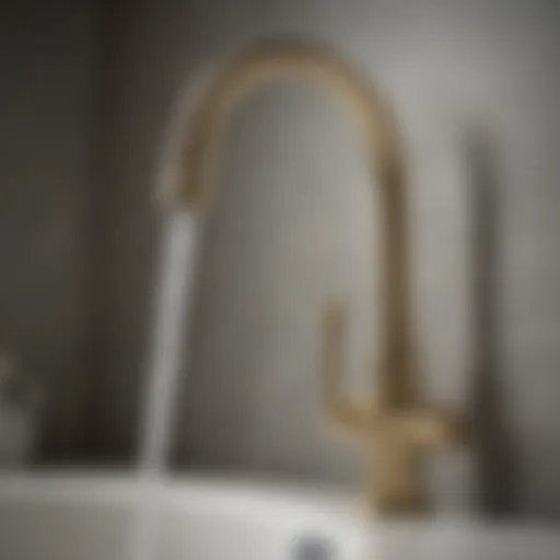 Detailed view of Kohler Quick Connect faucet hose design