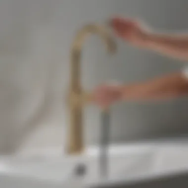Installing the Kohler Quick Connect Faucet Hose Installation process of Kohler Quick Connect faucet hose