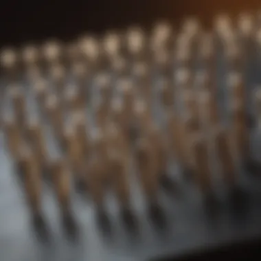 A close-up of various one-inch nail types showcasing their differences.