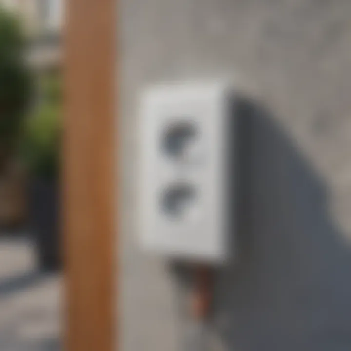 Installation diagram of outdoor electrical outlets