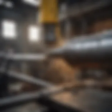 Application of Pipe Burring Reamers in Industry Pipe burring reamer in action within an industrial setting.