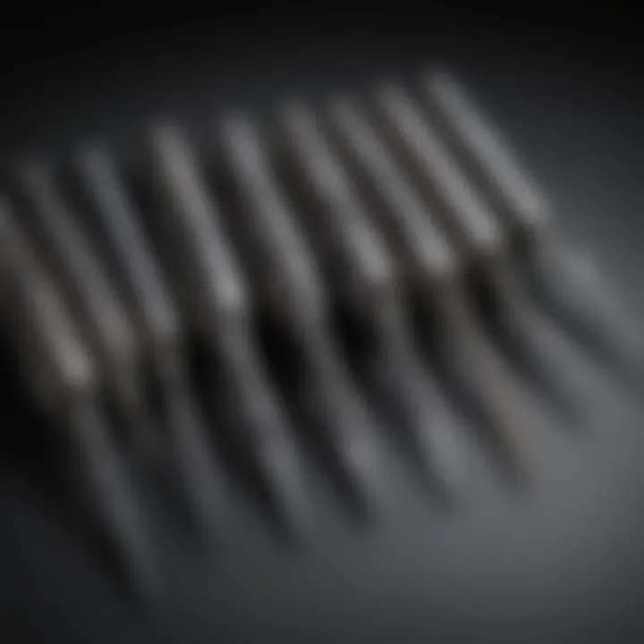 Comparison chart showcasing different types of burring reamers.