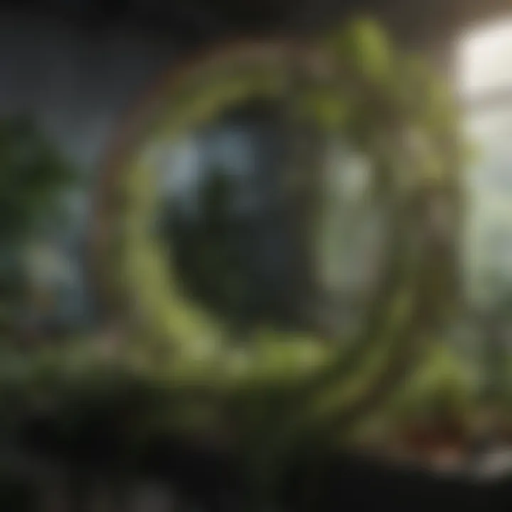 A comparison of various types of plant support systems, highlighting the versatility of plastic support rings.