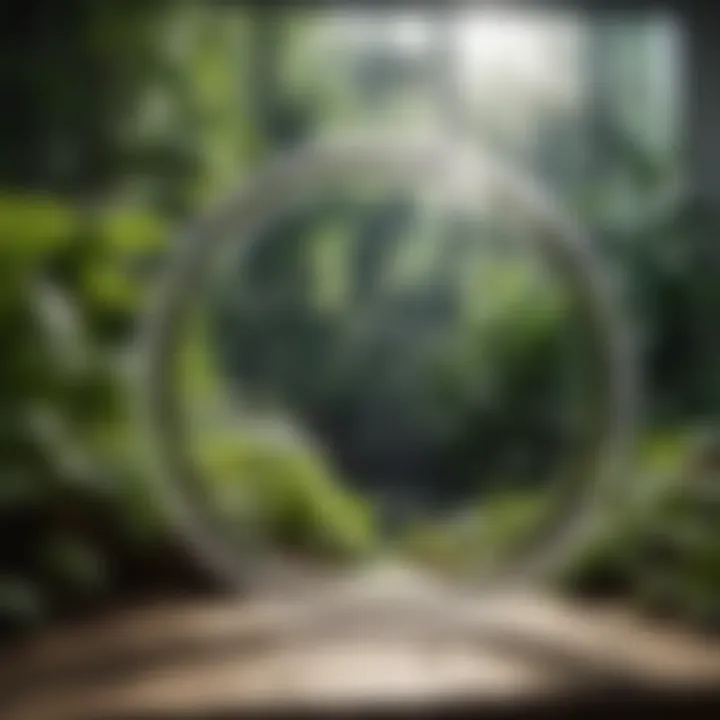 An infographic illustrating the ecological benefits of using plastic plant support rings in horticulture.