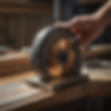 Demonstration of accurate cutting with a rip guide