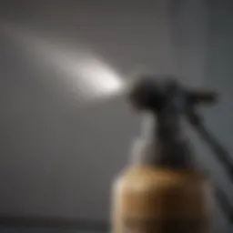 Detailed illustration of a fan tip sprayer showcasing its design elements.