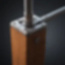 Detailed diagram of a fence post machine showcasing its components