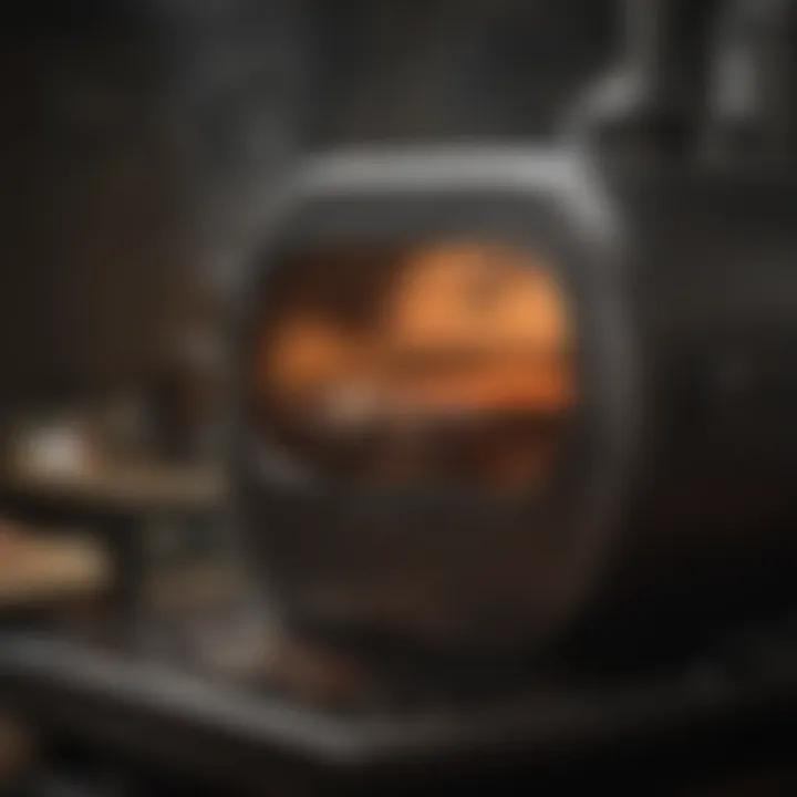 Close-up of Traeger light mechanism