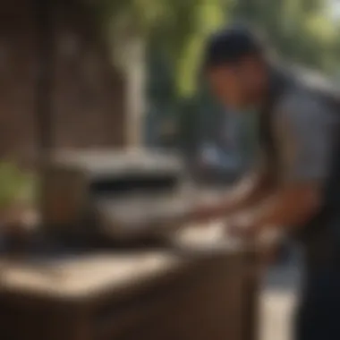 Maintenance Practices for Outdoor Gang Boxes A maintenance check being performed on an outdoor gang box