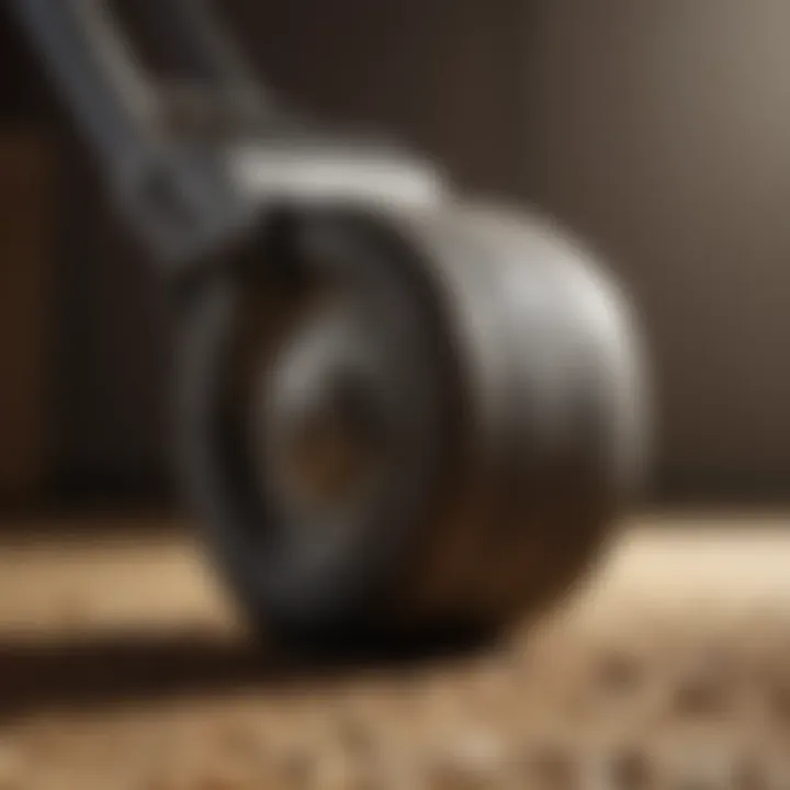 Close-up of sod roller plug highlighting its design and features