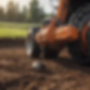 Mechanics of Soil Compaction Diagram illustrating the mechanics of soil compaction with sod roller plug