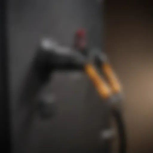 Close-up view of a two-prong appliance cord