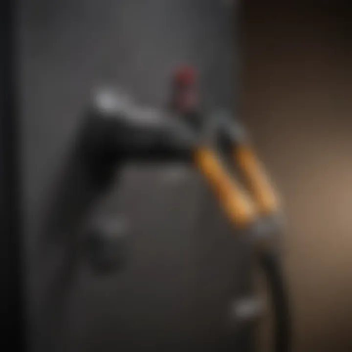 Close-up view of a two-prong appliance cord