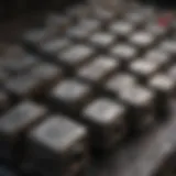 Close-up view of tractor battery terminals showcasing corrosion and wear