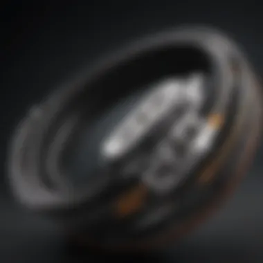 Detailed V-belt specifications with measurements and material composition