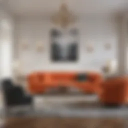 Elegant wainscoting design in a modern living room
