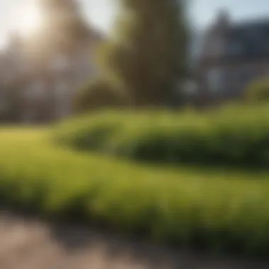 Healthy, thriving lawn after application