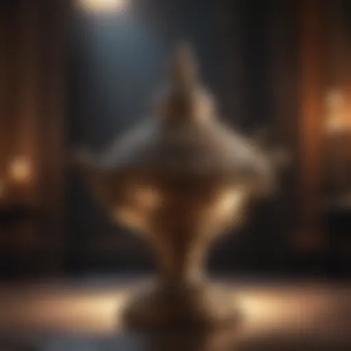 Enigmatic Genie Lamp Revealing Secrets Enigmatic Genie Lamp