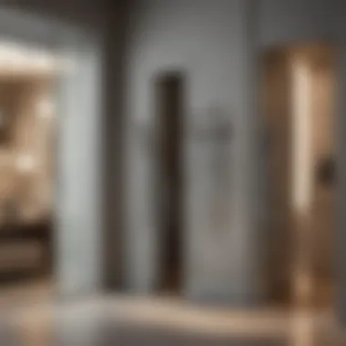 Enhancing Retail Spaces with Aesthetic Multi Hooks Aesthetic appeal of over-the-door hooks enhancing a retail space