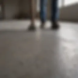 Surface preparation for concrete staining