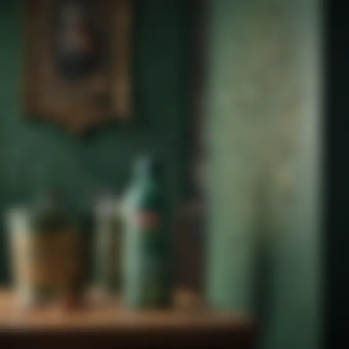 Precision and Artistic Potential in Valspar Green Spray Paint Artist using Valspar green spray paint to create intricate designs, showcasing its precision and artistic potential