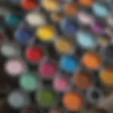 A vibrant selection of Valspar interior paint cans showcasing various colors